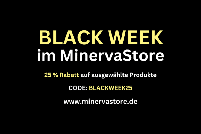 Black Week im MinervaStore gestartet