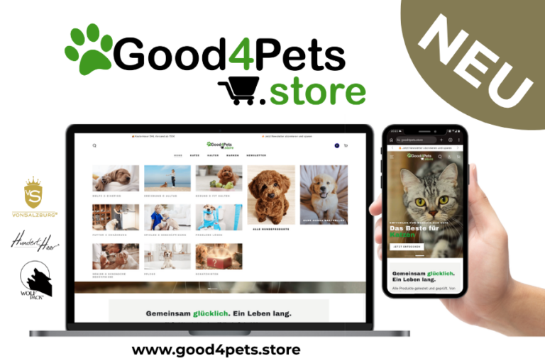 Good4Pets.Store ist live: Neuer Onlineshop für Hund und Katze